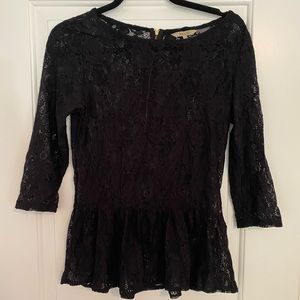 Lace Peplum top
